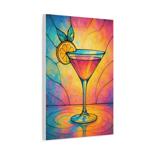 Colorful Cocktail Wall Art Print – Vibrant Summer Drink Illustration for Bar, Kitchen, or Lounge Decor