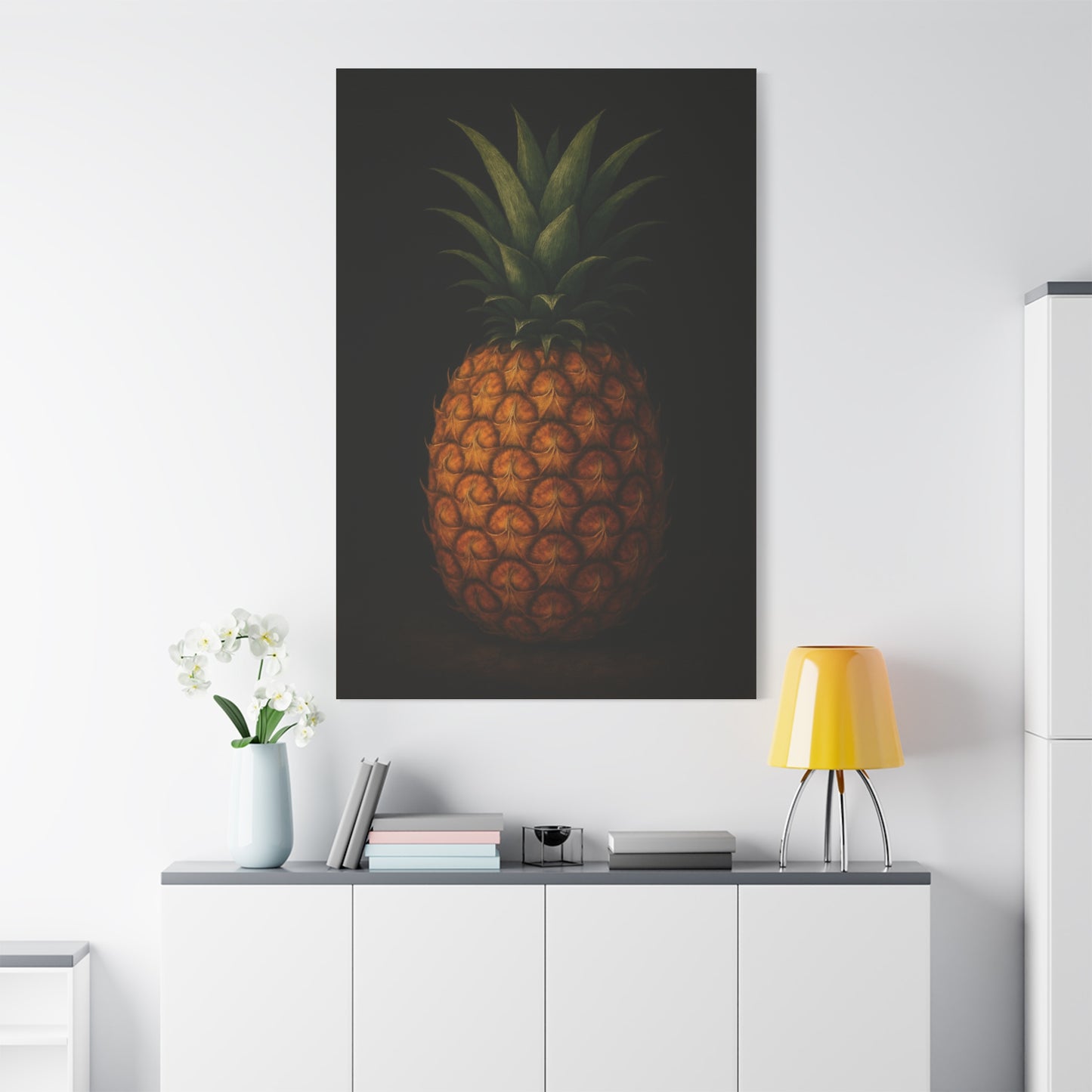 Pineapple Wall Art Canvas, Tropical Home Decor, Modern Art Print, Perfect for Summer Vibes, Gift for Fruit Lovers