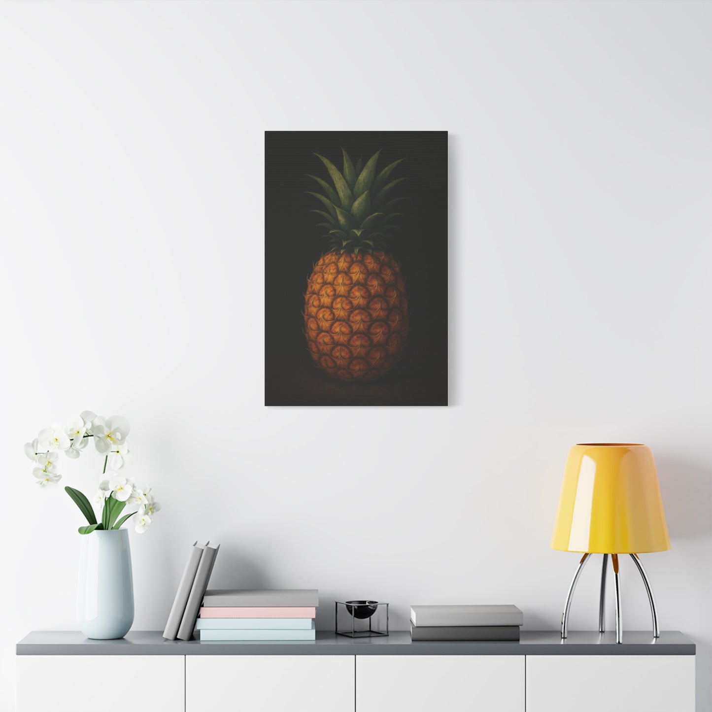 Pineapple Wall Art Canvas, Tropical Home Decor, Modern Art Print, Perfect for Summer Vibes, Gift for Fruit Lovers