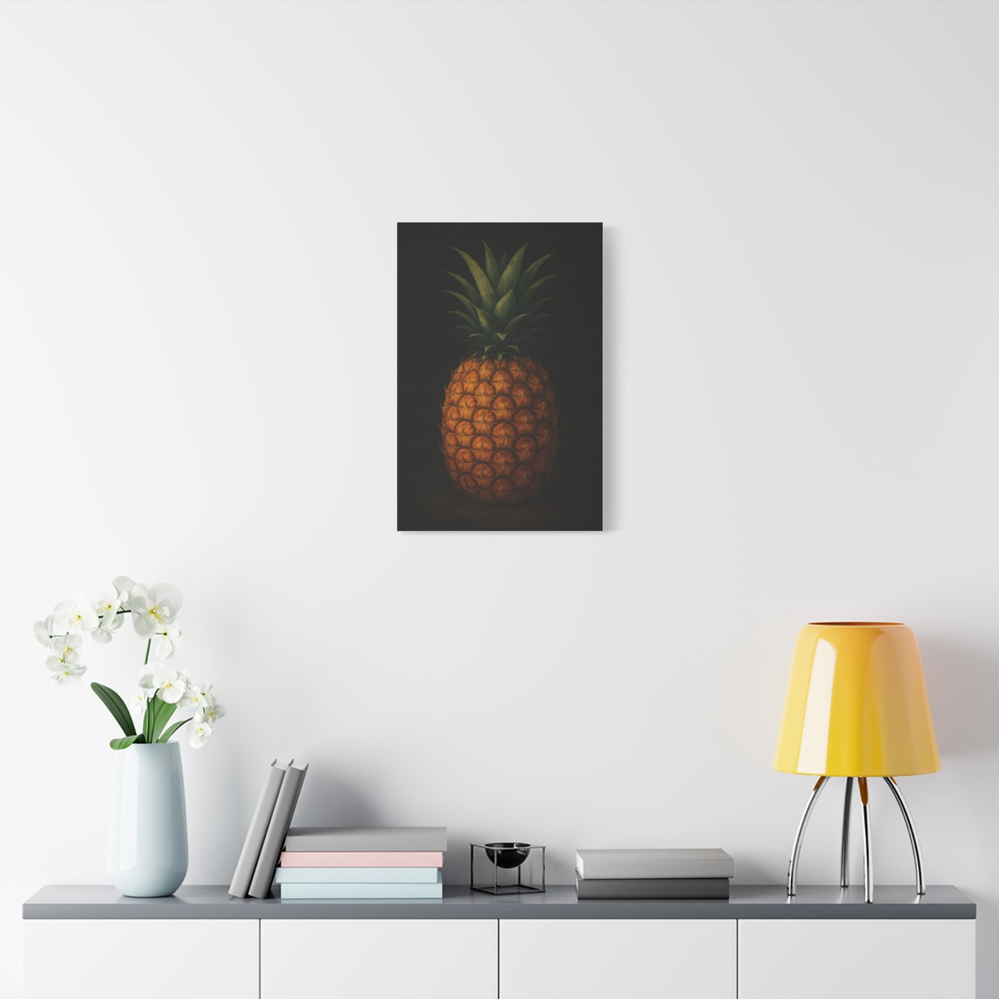 Pineapple Wall Art Canvas, Tropical Home Decor, Modern Art Print, Perfect for Summer Vibes, Gift for Fruit Lovers