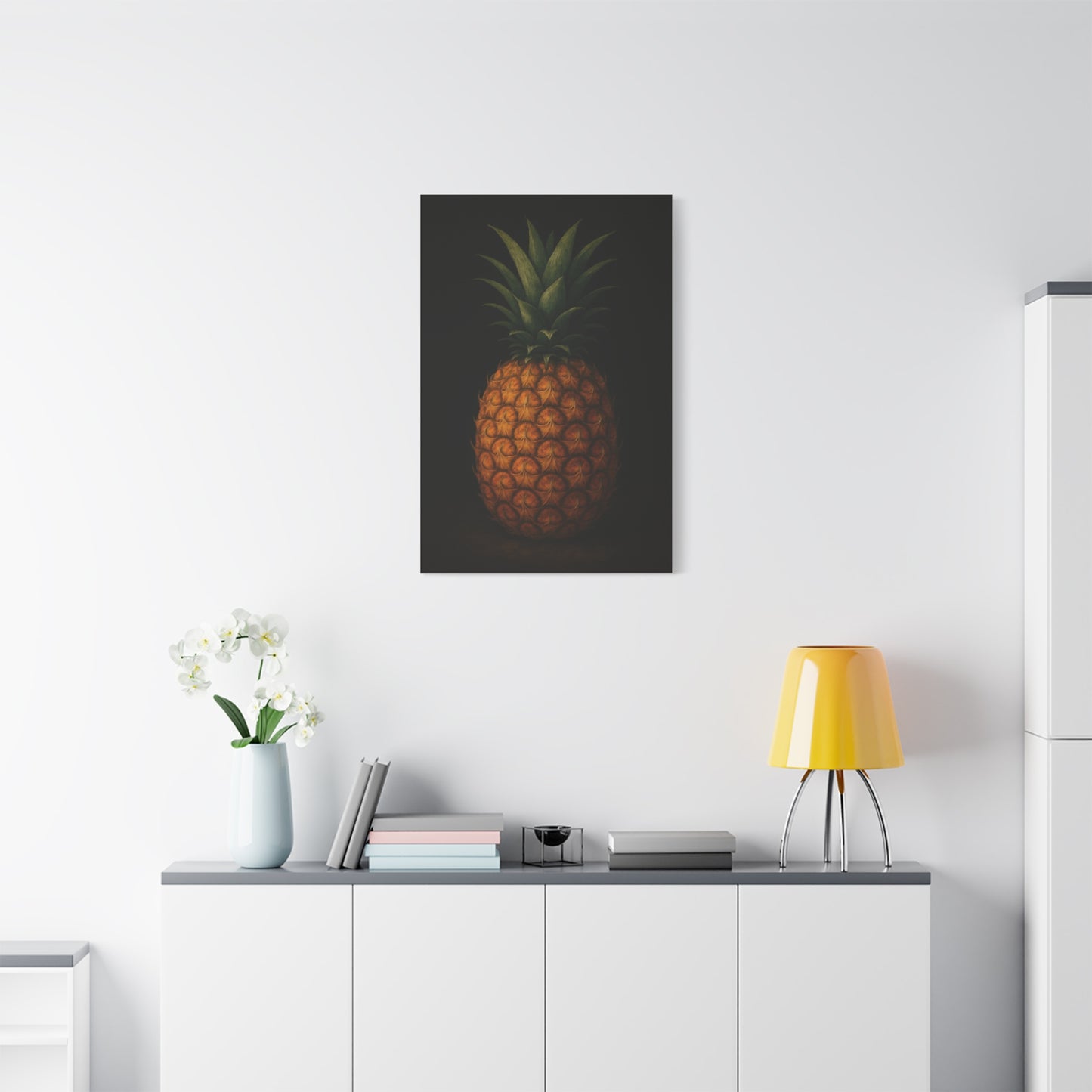 Pineapple Wall Art Canvas, Tropical Home Decor, Modern Art Print, Perfect for Summer Vibes, Gift for Fruit Lovers
