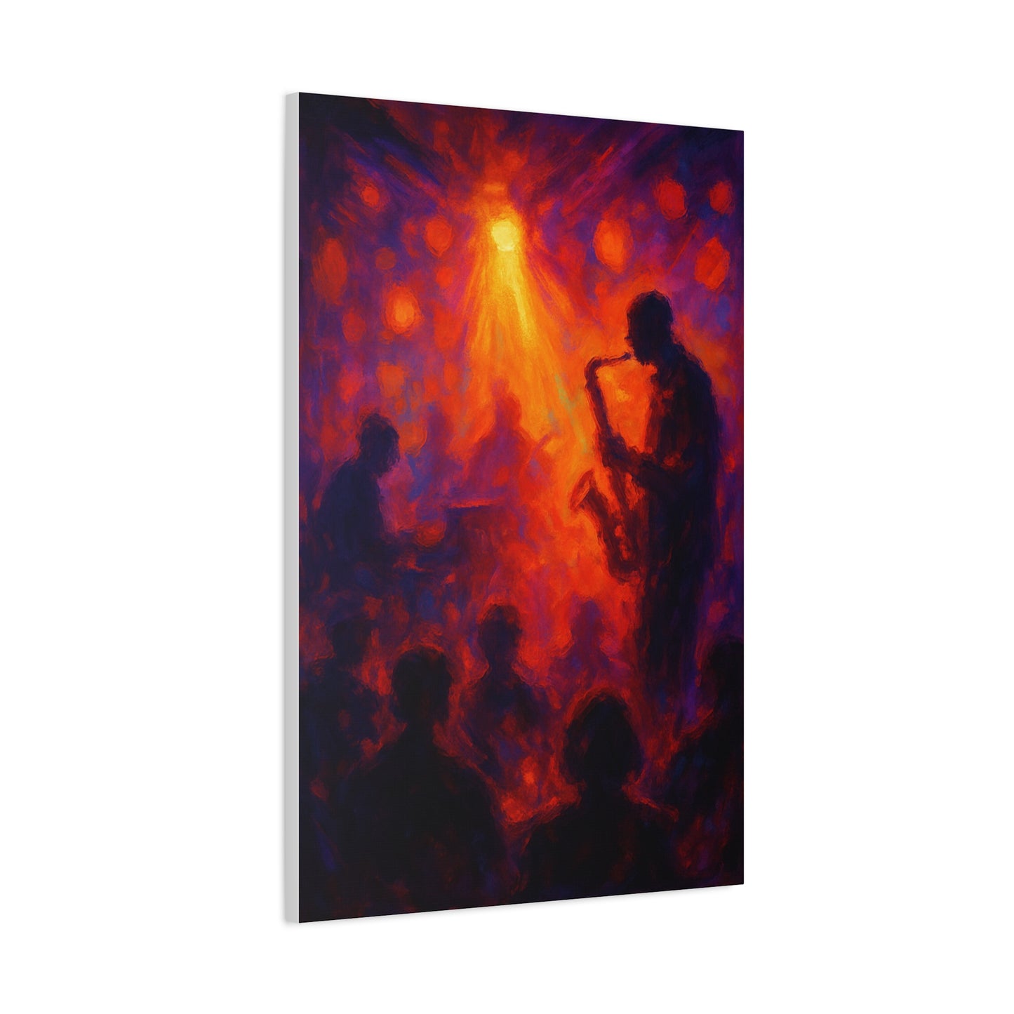 Jazz-Inspired Canvas Art, Vibrant Wall Decor for Music Lovers, Unique Gift for Musicians, Home, or Office