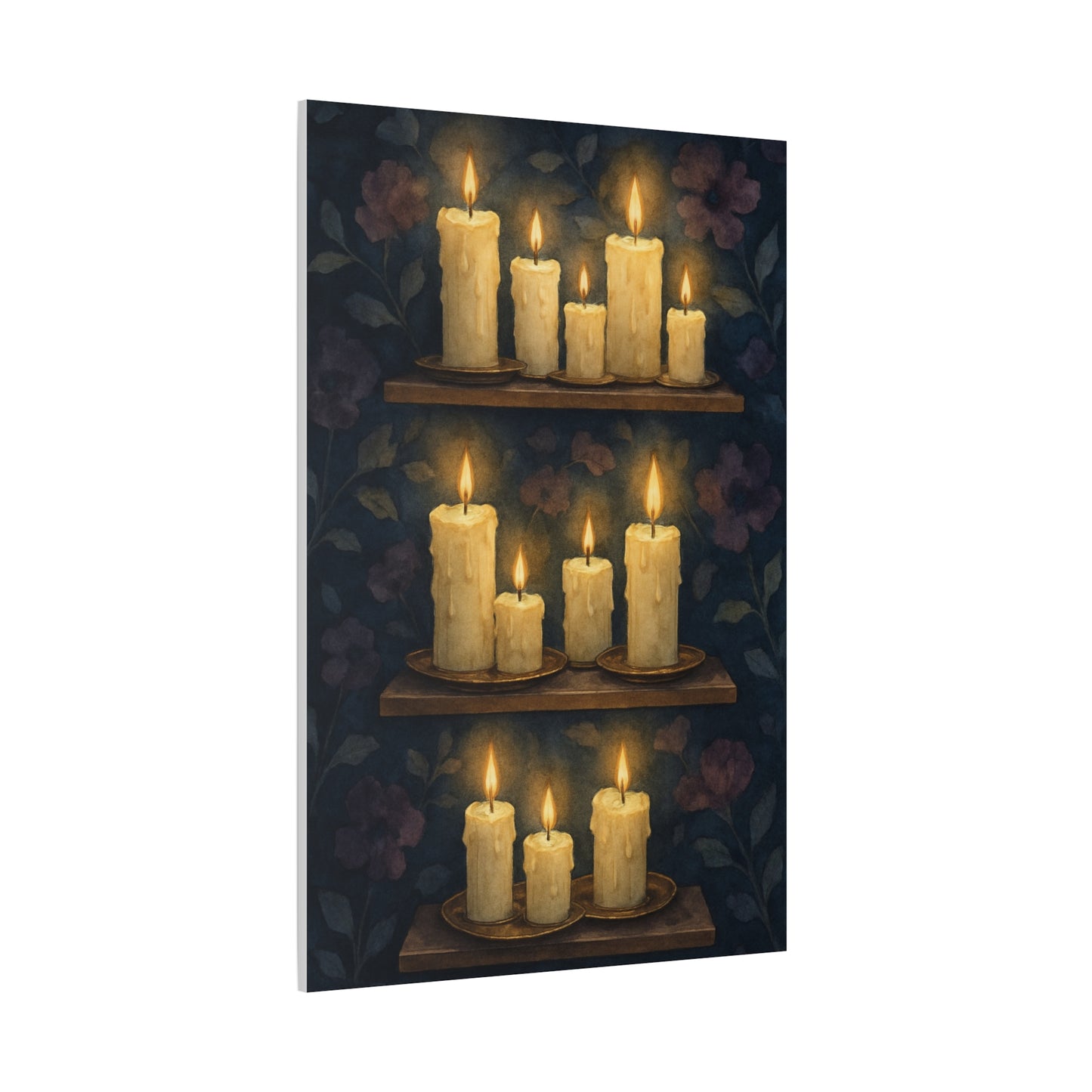 Candlelit Canvas Art Print, Cozy Home Decor, Wall Art for Relaxation, Gift for Friends and Family, Art for Living Room