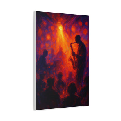 Jazz-Inspired Canvas Art, Vibrant Wall Decor for Music Lovers, Unique Gift for Musicians, Home, or Office